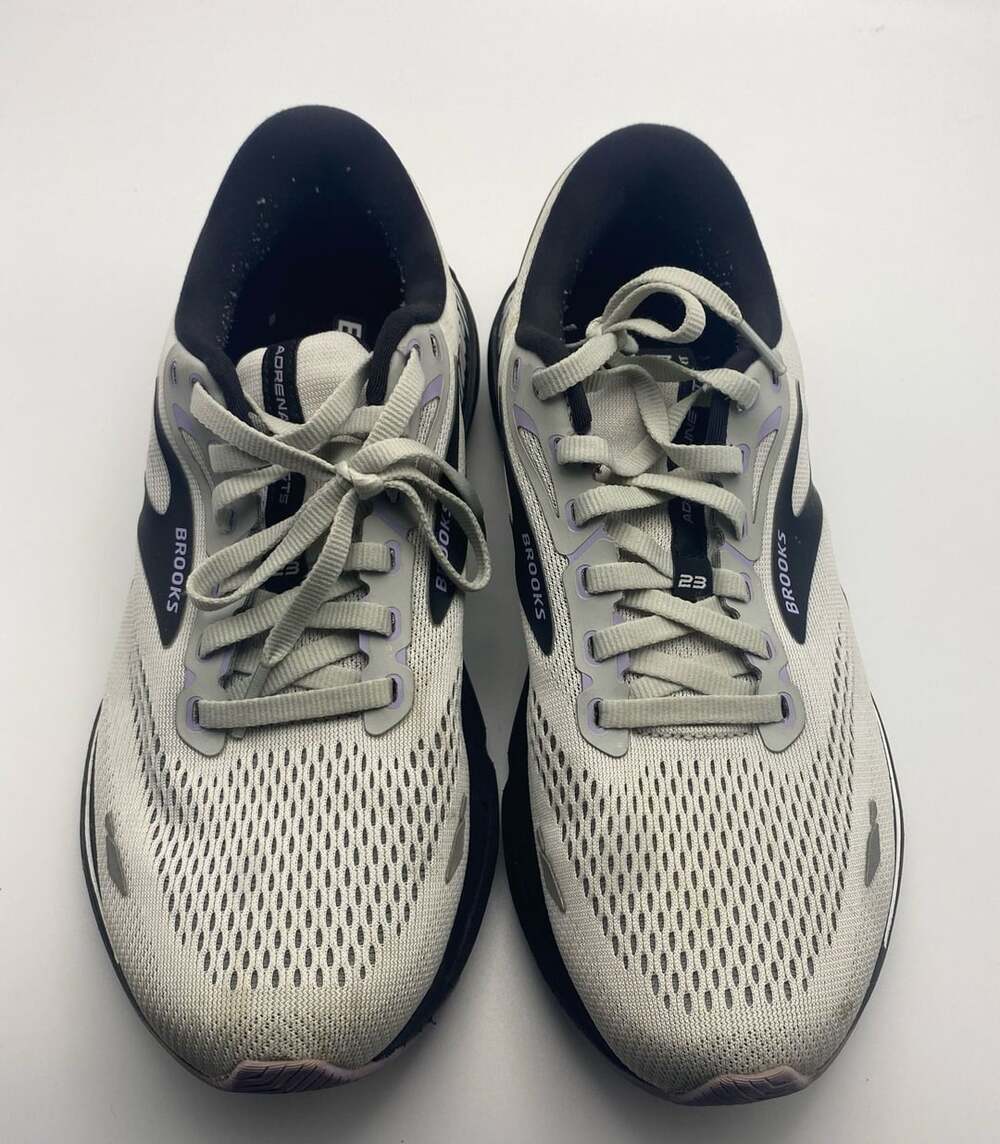 Brooks Adrenaline GTS 23 Running Shoes Womens Size 10 Medium (B) Gray Purple